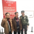 2018年与省文联李兵书记在内蒙办画展