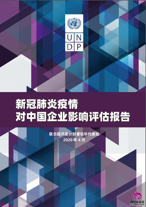 图为联合国开发署发布的《新冠肺炎疫情对中国企业影响评估报告 》的封面图