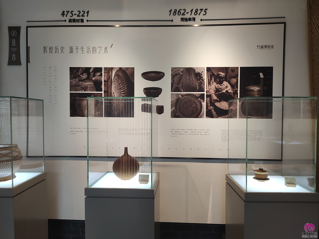 06图为当地竹编博物馆中展览的出土竹编文物，在文物的背后诉说着它们悠长的历史，让人.jpg
