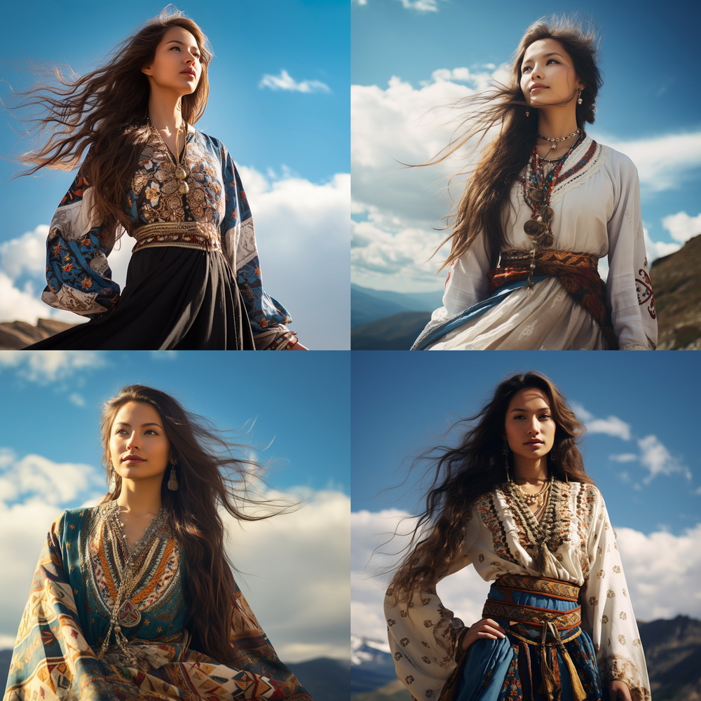 hunter942700_A_beautiful_woman_in_ethnic_clothing_stands_on_top_4694620e-468c-45.jpg