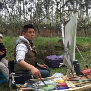中国油画名家彭州行之三翁凯旋及作品介绍