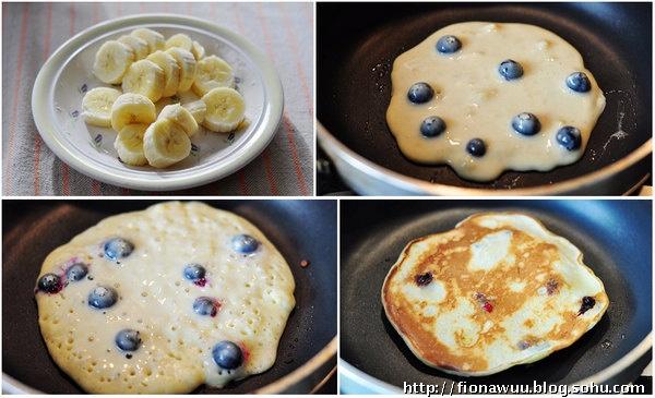 香蕉蓝莓早餐煎饼2