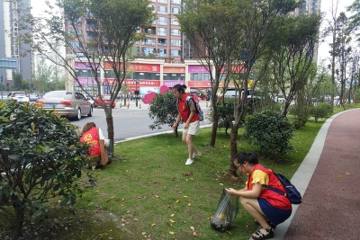 四川农业大学志愿者在行动——深入社区进行垃圾分类知识宣传