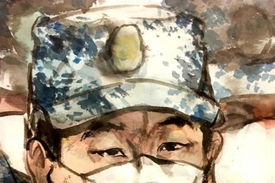 唐彦 | 【创作手记】用画笔表达对中国抗疫军人的敬意