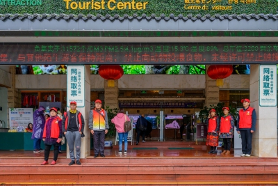 雅安学雷锋志愿者走进上里古镇、碧峰峡景区参与文化旅游志愿服务