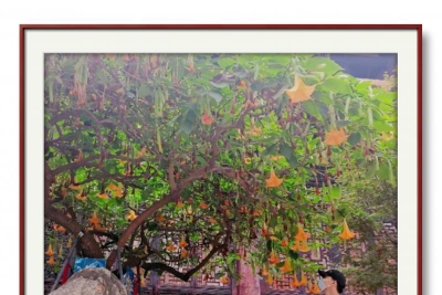 画家李广东先生的作品——山水浑然成花鸟趣味生