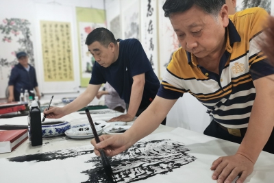 四川书画名家庆祝中国共产党成立100周年笔会隆重举办