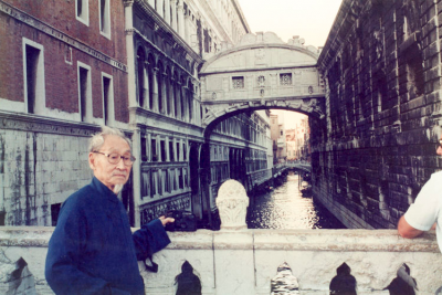 1991年郎靜山參加第一次世界藝術高峰會於威尼斯