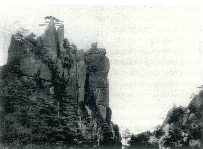 图5.1：1931年， 张大千、张善孖 摄影题词集《黄山画景》之 《狮子林》
