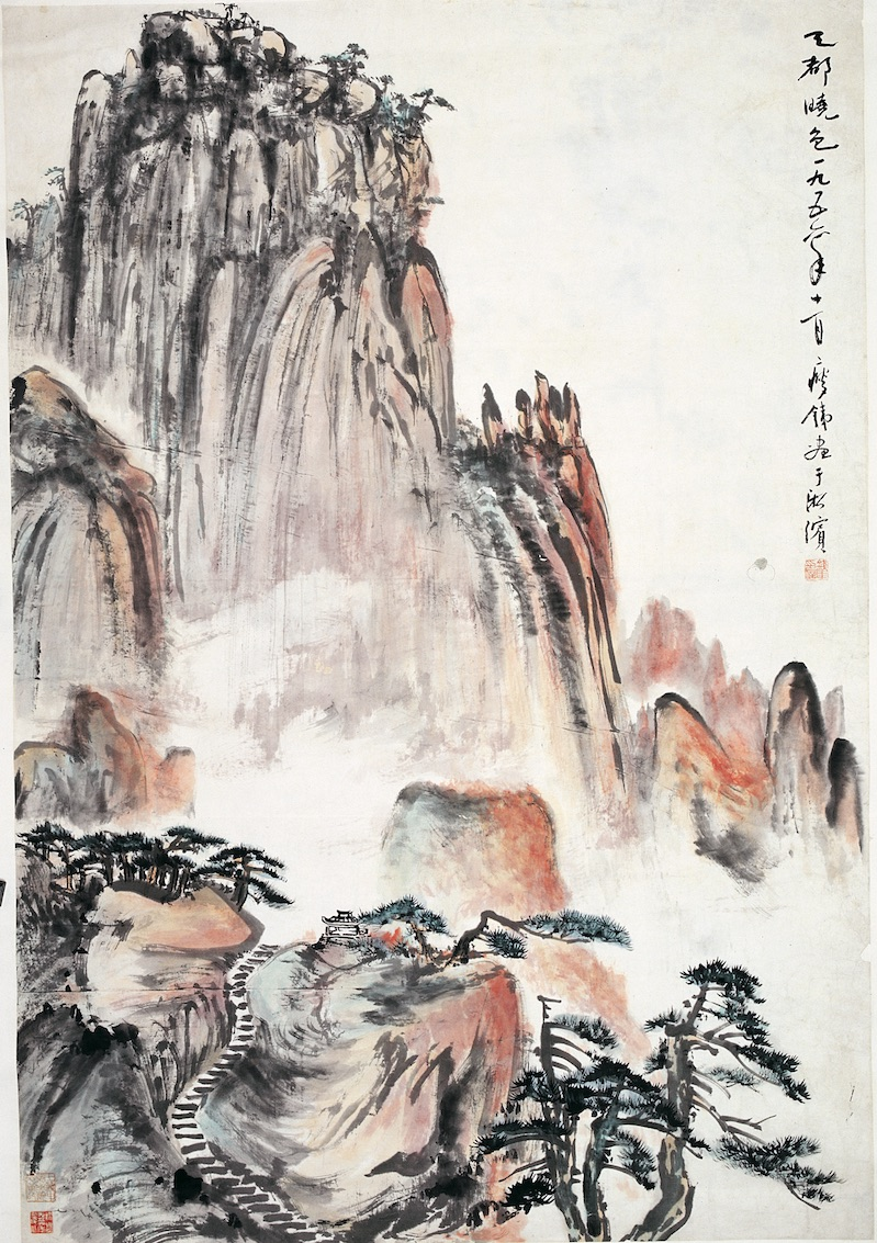 图9：钱瘦铁《天都晓色》,1956年,上海中国画院藏